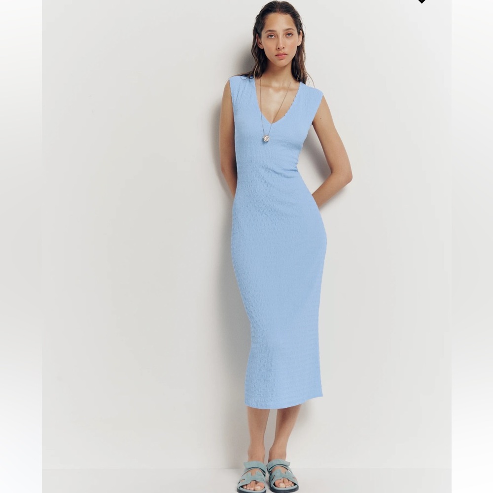 Reformation palm knit dress